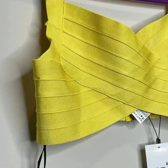 Herve Leger & Forever 21 Yellow Bandage Top - Picture 6 of 10
